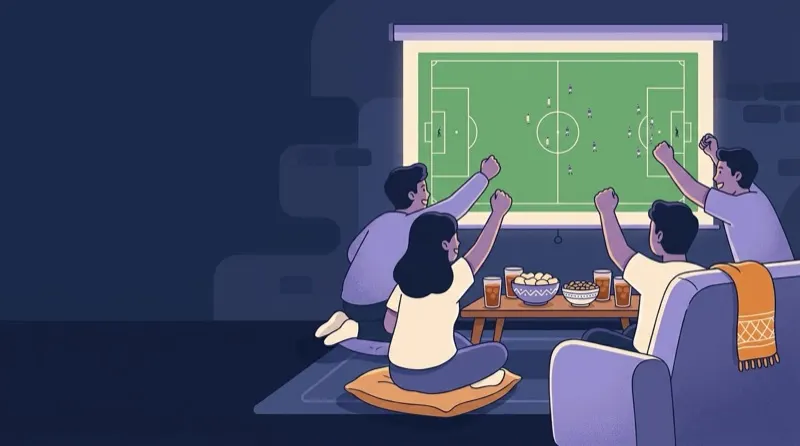 Ilustrasi nonton bareng